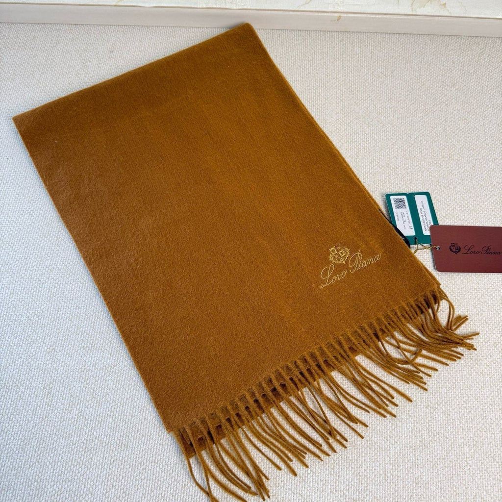 Loro Piana Long Scarf Camel Cashmere 150412