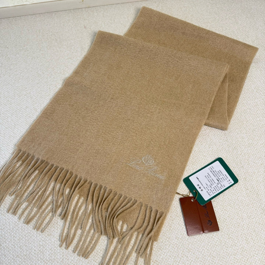 Loro Piana Long Scarf Beige Cashmere 150418