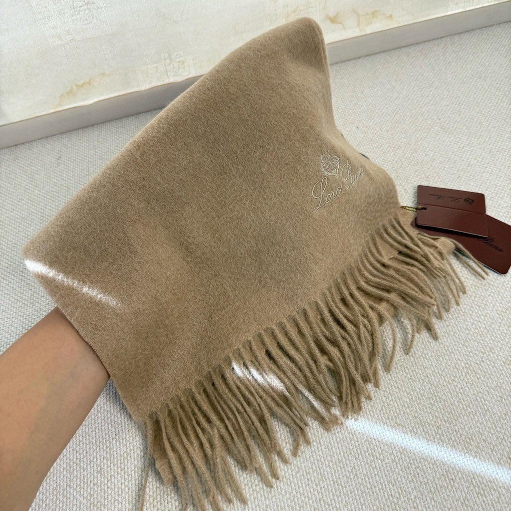Loro Piana Long Scarf Beige Cashmere 150418