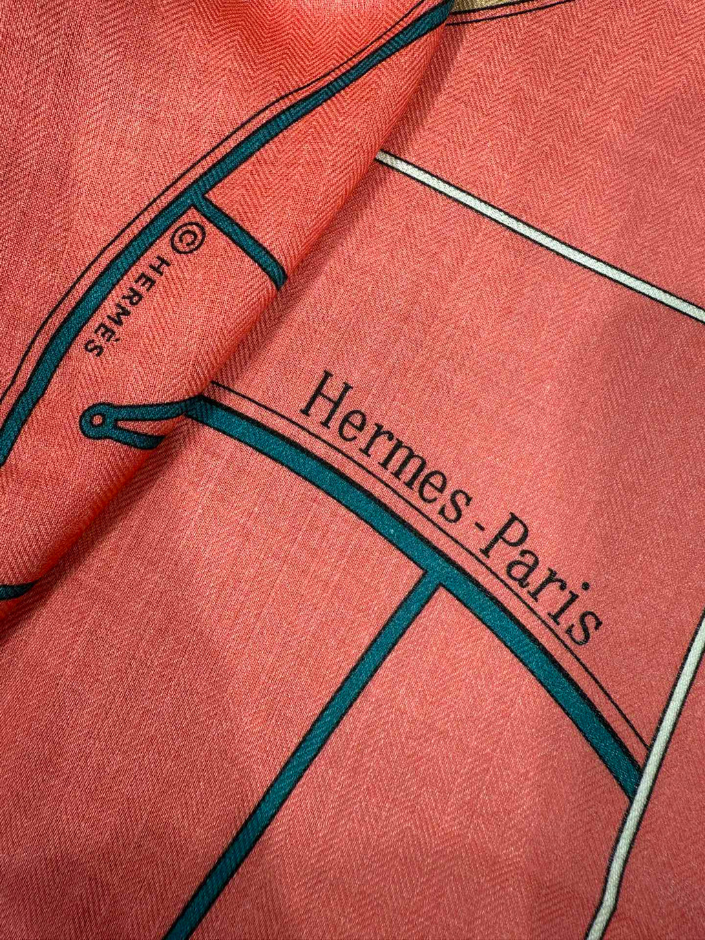 HM A Toute Berline Scarf 140 Pink Cashmere Silk