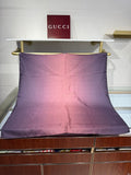 GG Fringe Scarf 90x90 Purple Perilla Silk Twill 203970