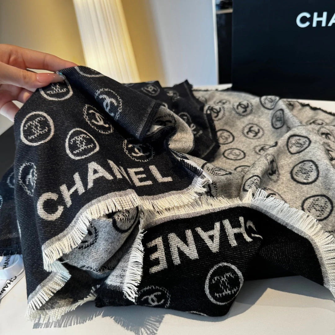 CHANEL 25S SCARF 200 CM IN CASHMERE 942945
