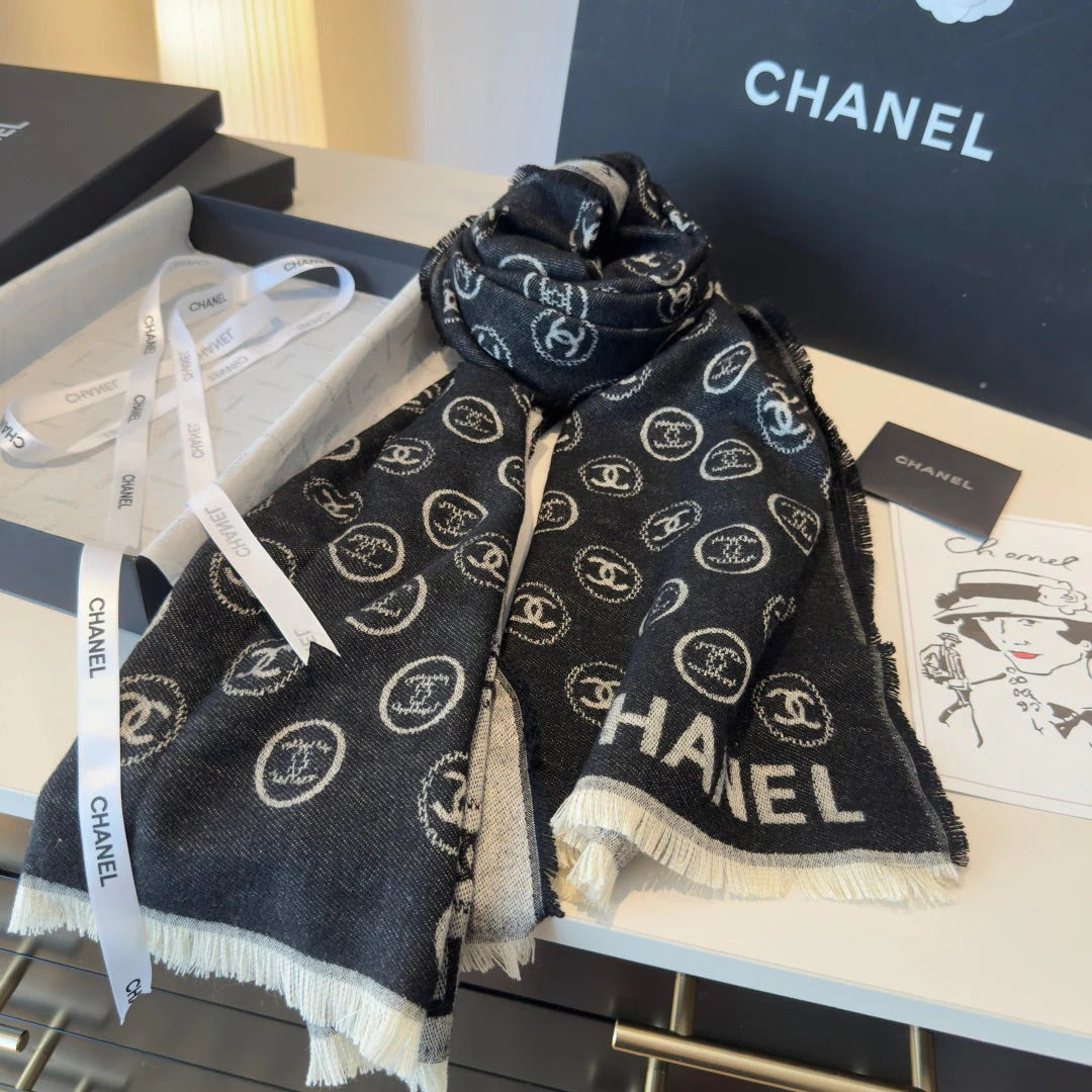 CHANEL 25S SCARF 200 CM IN CASHMERE 942945