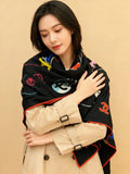 CHANEL 25S SCARF 135 CM IN CASHMERE SILK 943654