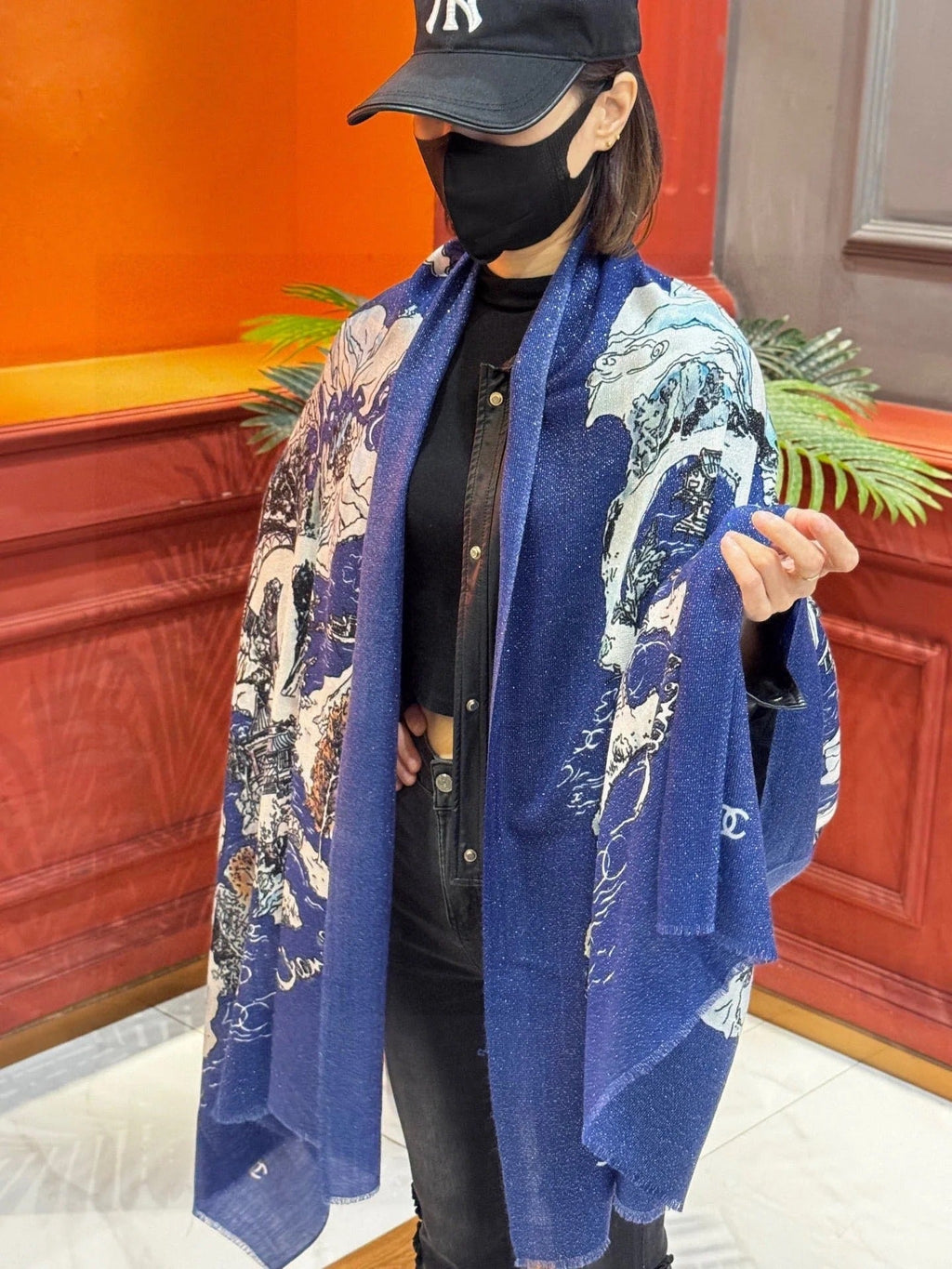CHANEL 25S SCARF 200 CM IN CASHMERE 941753