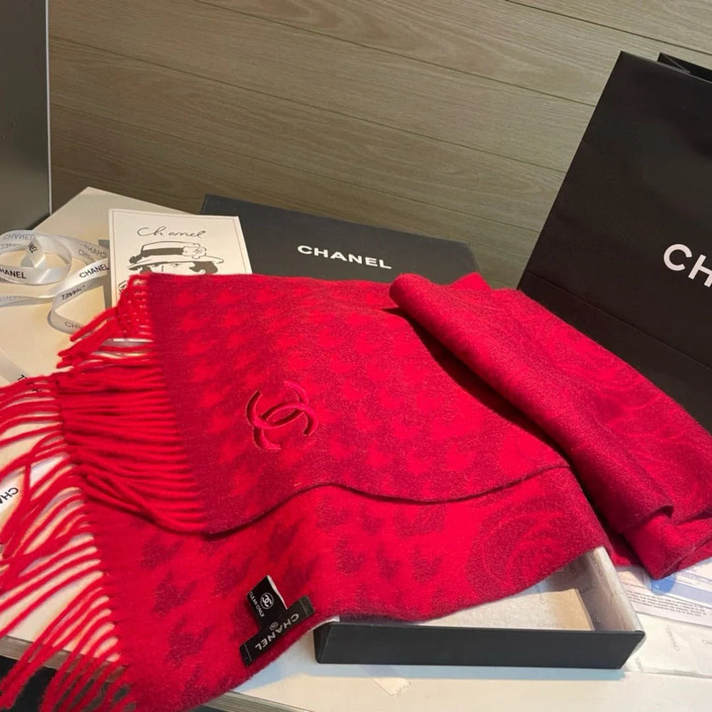 CHANEL 25S SCARF 180 CM IN CASHMERE 942937