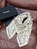 CHANEL 25S SCARF 135 CM IN CASHMERE SILK 943693