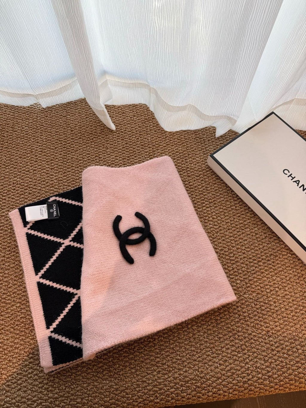 CHANEL 25S SCARF 180 CM IN WOOL CASHMERE 943030
